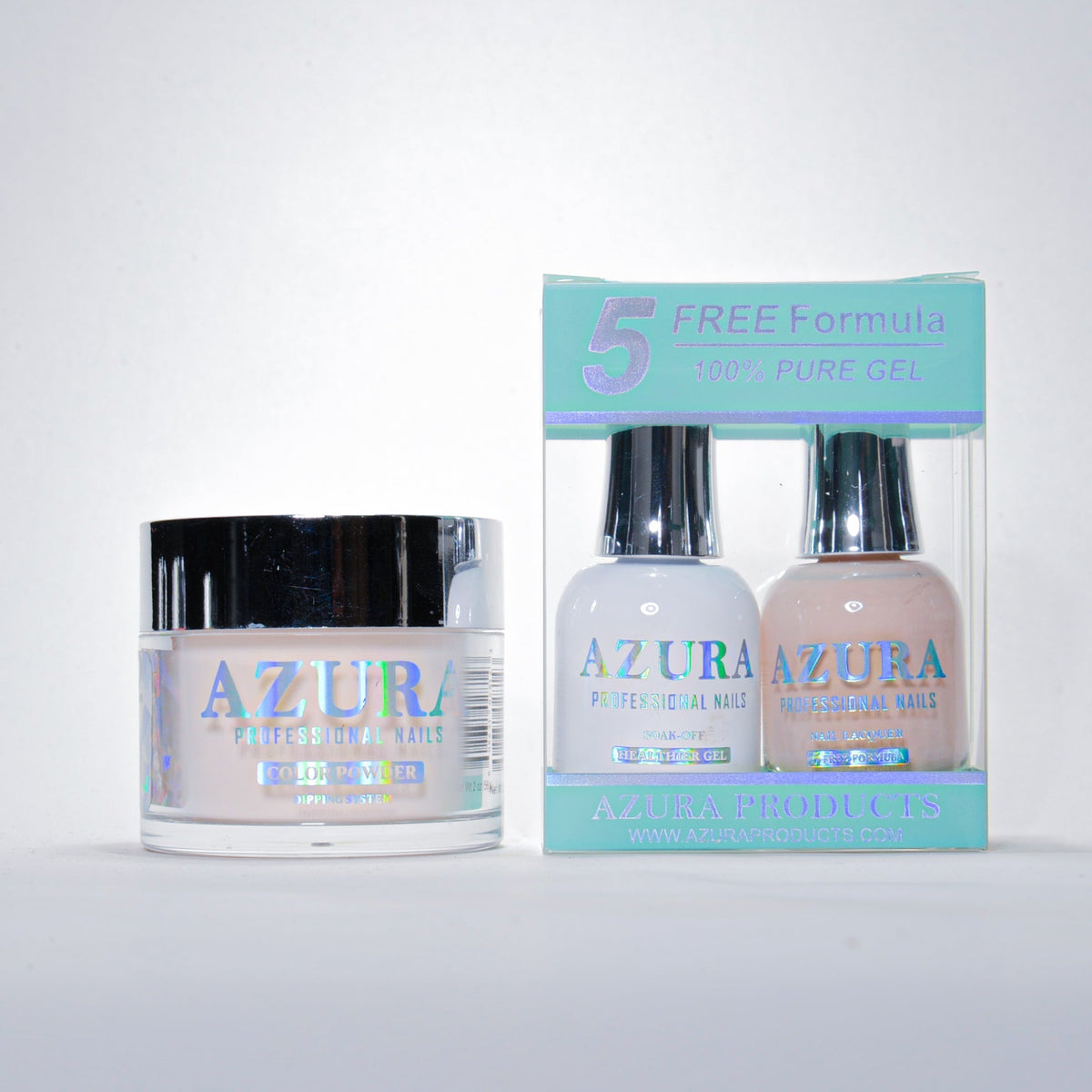 AZURA 3in1 - Gel Lacquer (0.5oz/15ml) & Dip Powder (2oz) - #082-simple-AZURA- Nail Supply American Gel Polish - Phuong Ni