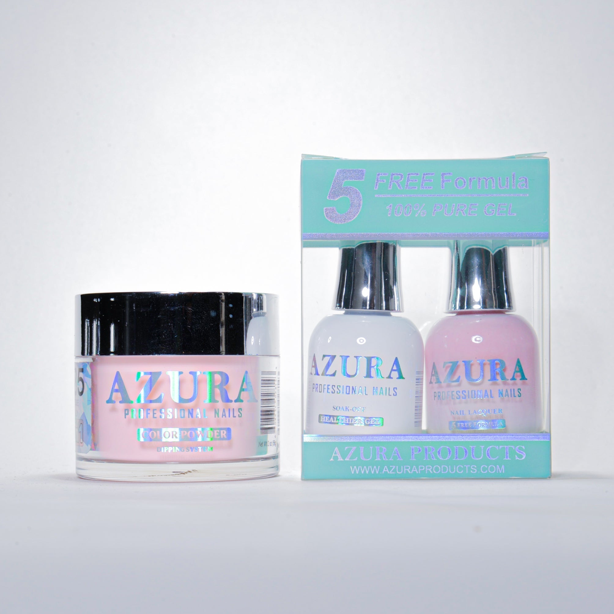 AZURA 3in1 - Gel Lacquer (0.5oz/15ml) & Dip Powder (2oz) - #085-simple-AZURA- Nail Supply American Gel Polish - Phuong Ni