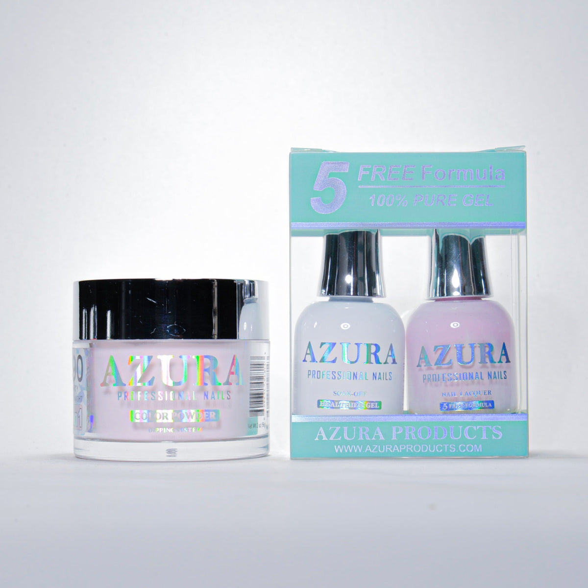 AZURA 3in1 - Gel Lacquer (0.5oz/15ml) & Dip Powder (2oz) - #090-simple-AZURA- Nail Supply American Gel Polish - Phuong Ni
