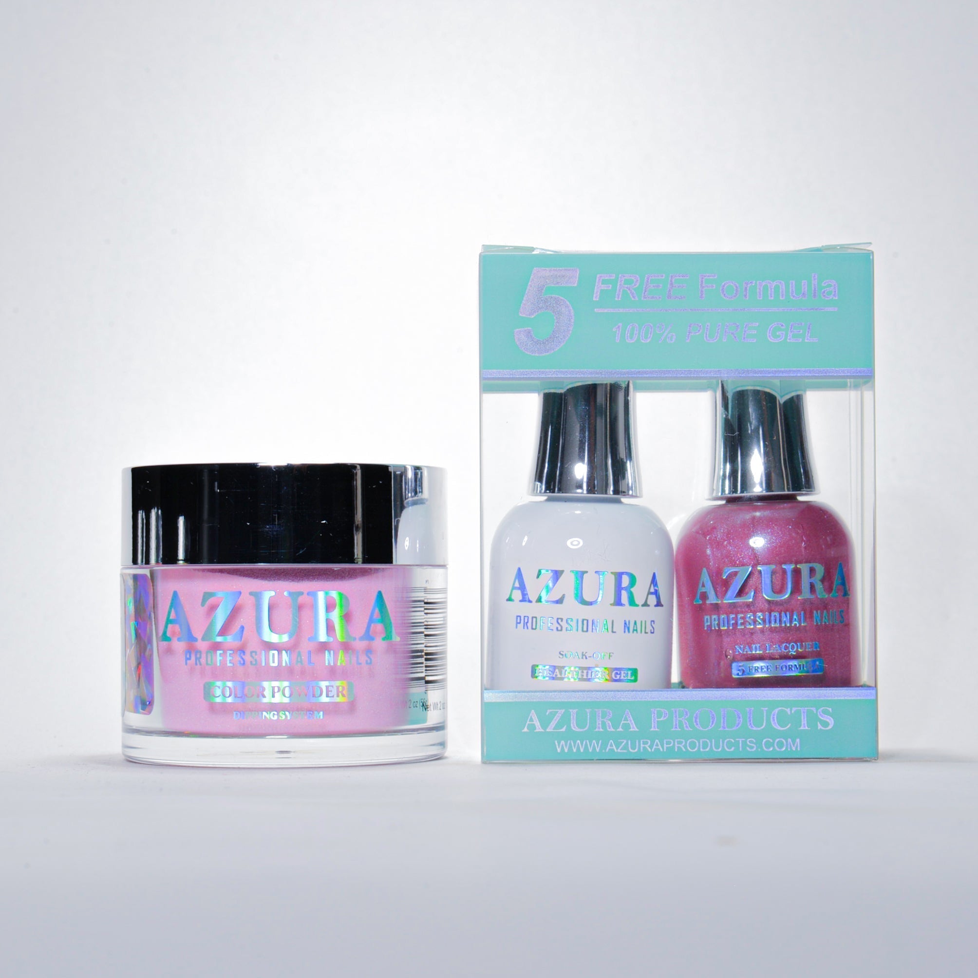 AZURA 3in1 - Gel Lacquer (0.5oz/15ml) & Dip Powder (2oz) - #092-simple-AZURA- Nail Supply American Gel Polish - Phuong Ni