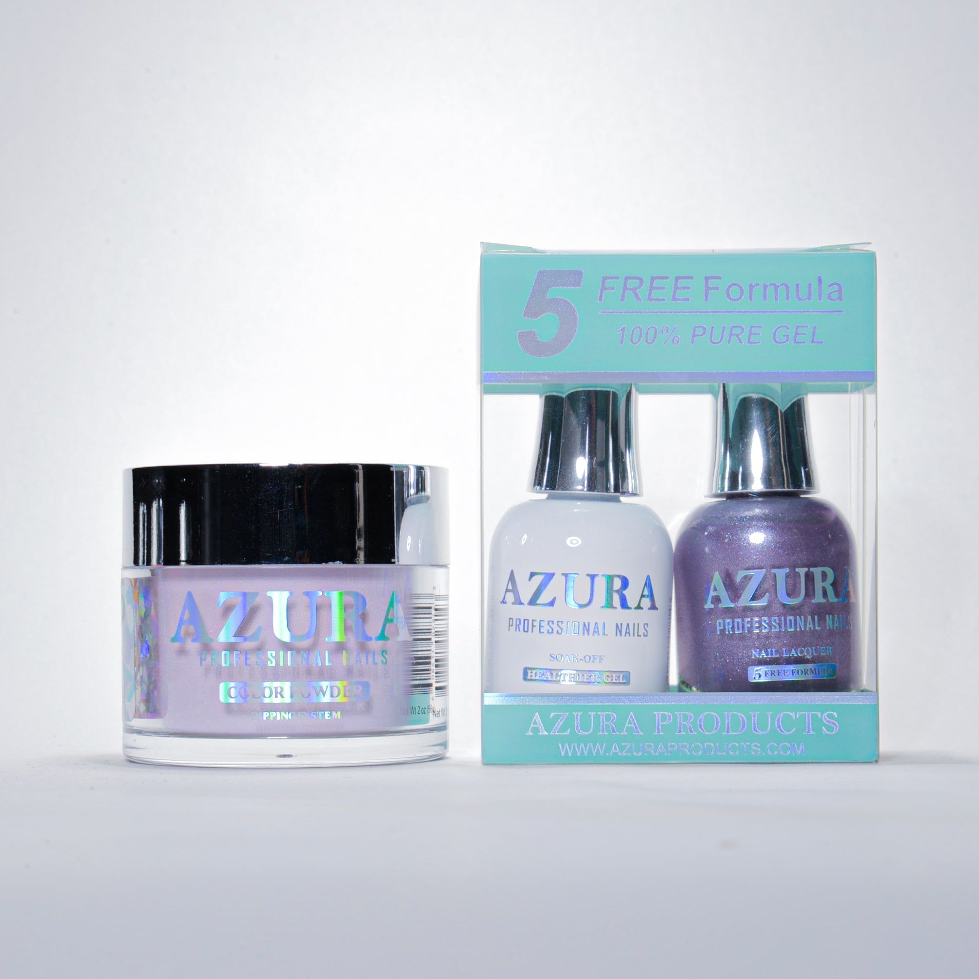 AZURA 3in1 - Gel Lacquer (0.5oz/15ml) & Dip Powder (2oz) - #095-simple-AZURA- Nail Supply American Gel Polish - Phuong Ni