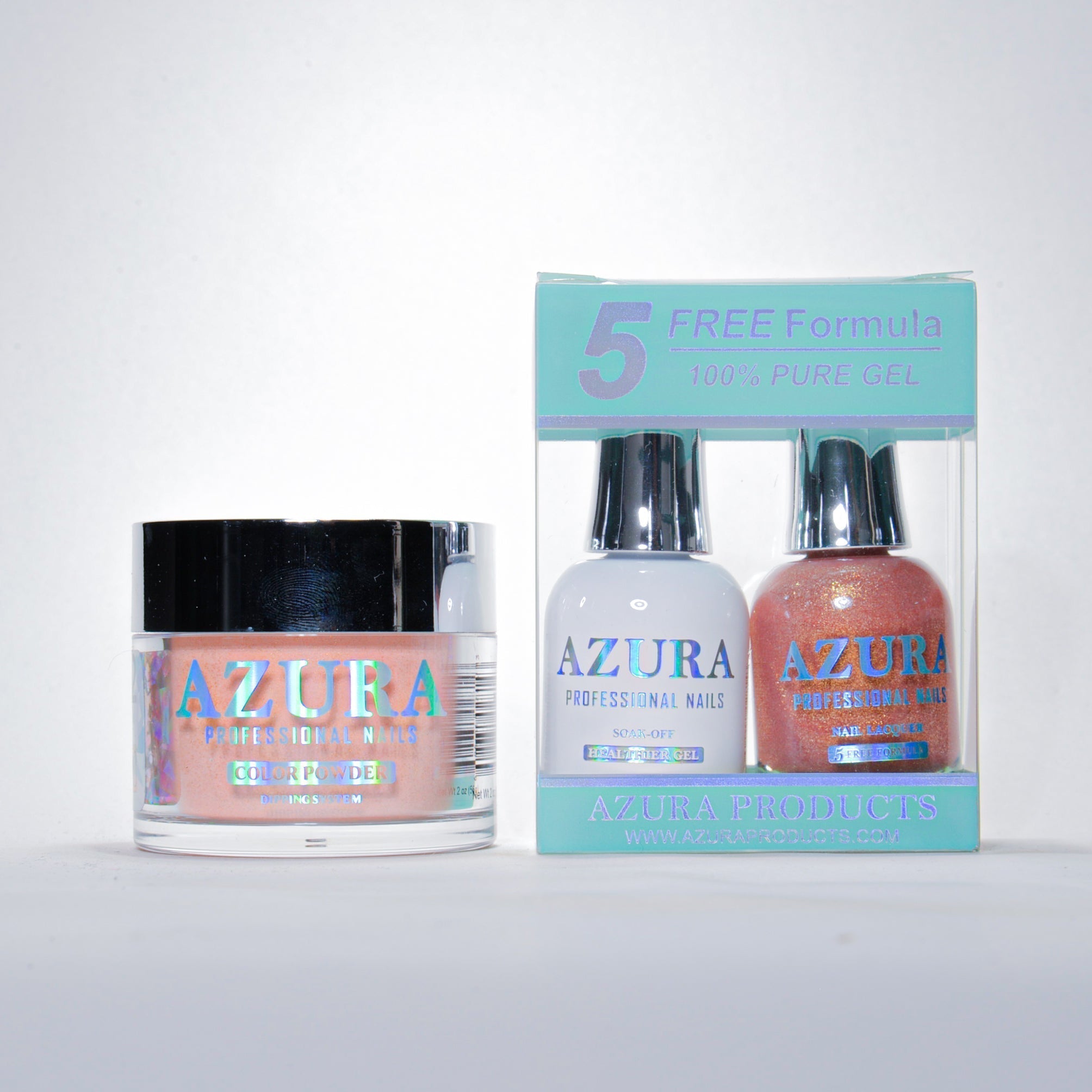 AZURA 3in1 - Gel Lacquer (0.5oz/15ml) & Dip Powder (2oz) - #112-simple-AZURA- Nail Supply American Gel Polish - Phuong Ni