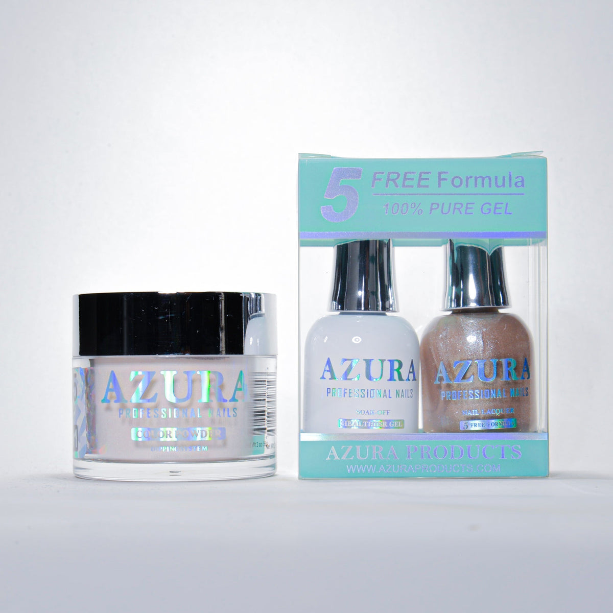 AZURA 3in1 - Gel Lacquer (0.5oz/15ml) & Dip Powder (2oz) - #115-simple-AZURA- Nail Supply American Gel Polish - Phuong Ni