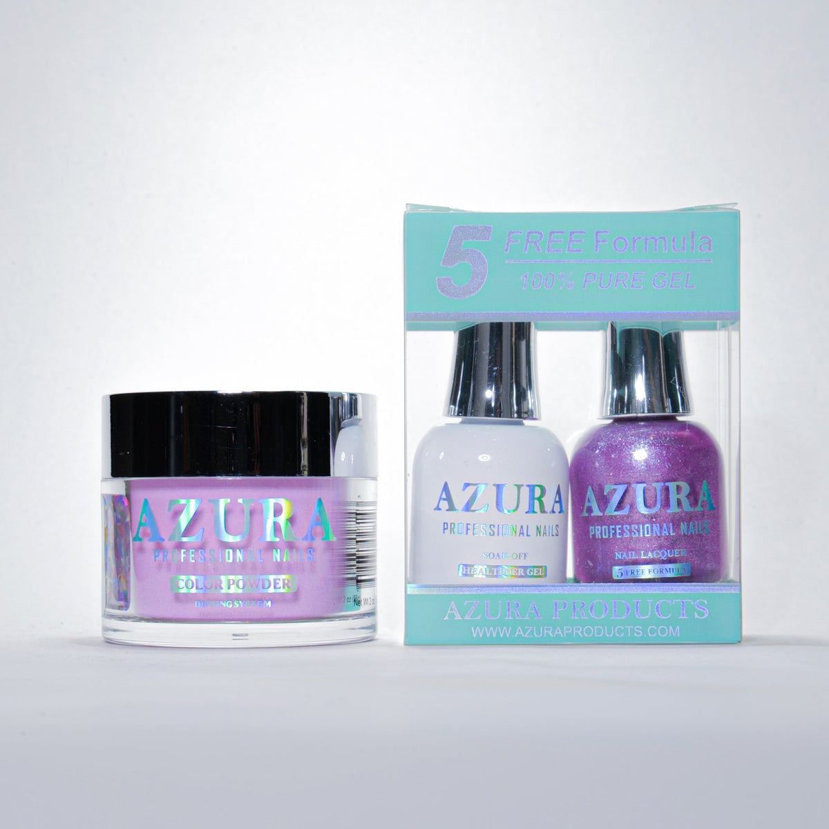 AZURA 3in1 - Gel Lacquer (0.5oz/15ml) & Dip Powder (2oz) - #133-simple-AZURA- Nail Supply American Gel Polish - Phuong Ni