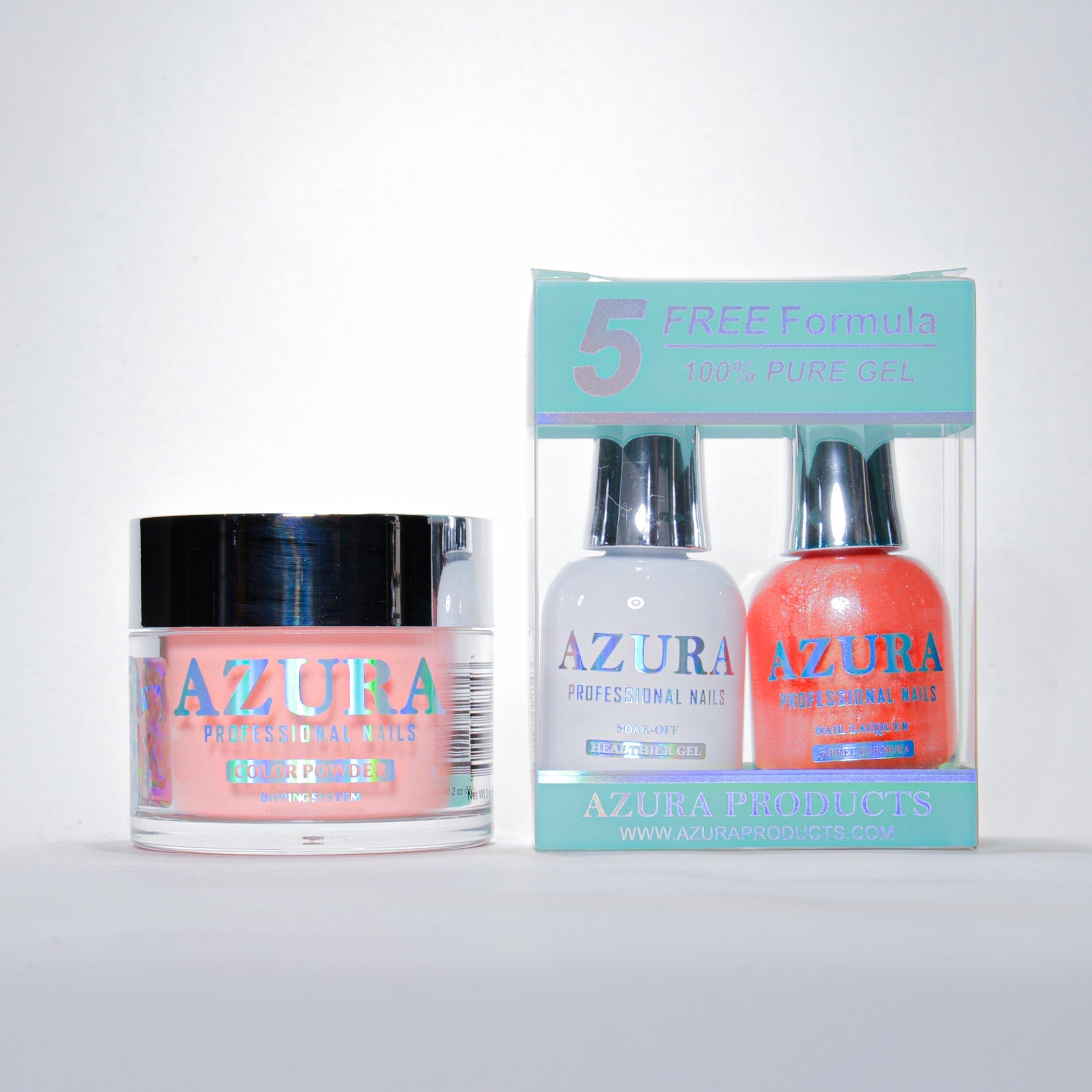 AZURA 3in1 - Gel Lacquer (0.5oz/15ml) & Dip Powder (2oz) - #135-simple-AZURA- Nail Supply American Gel Polish - Phuong Ni