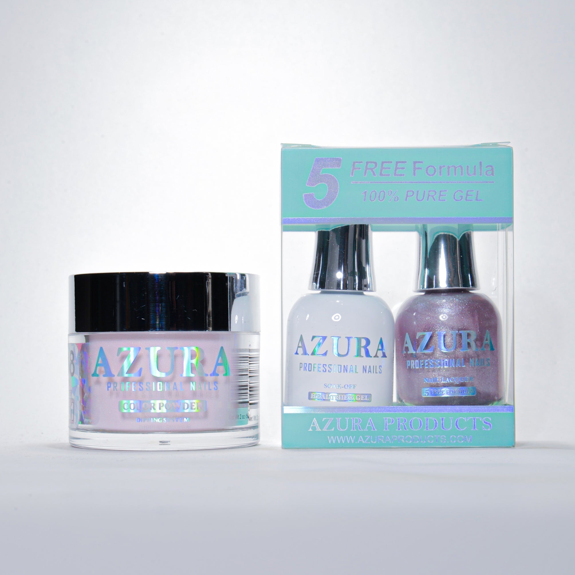 AZURA 3in1 - Gel Lacquer (0.5oz/15ml) & Dip Powder (2oz) - #138-simple-AZURA- Nail Supply American Gel Polish - Phuong Ni