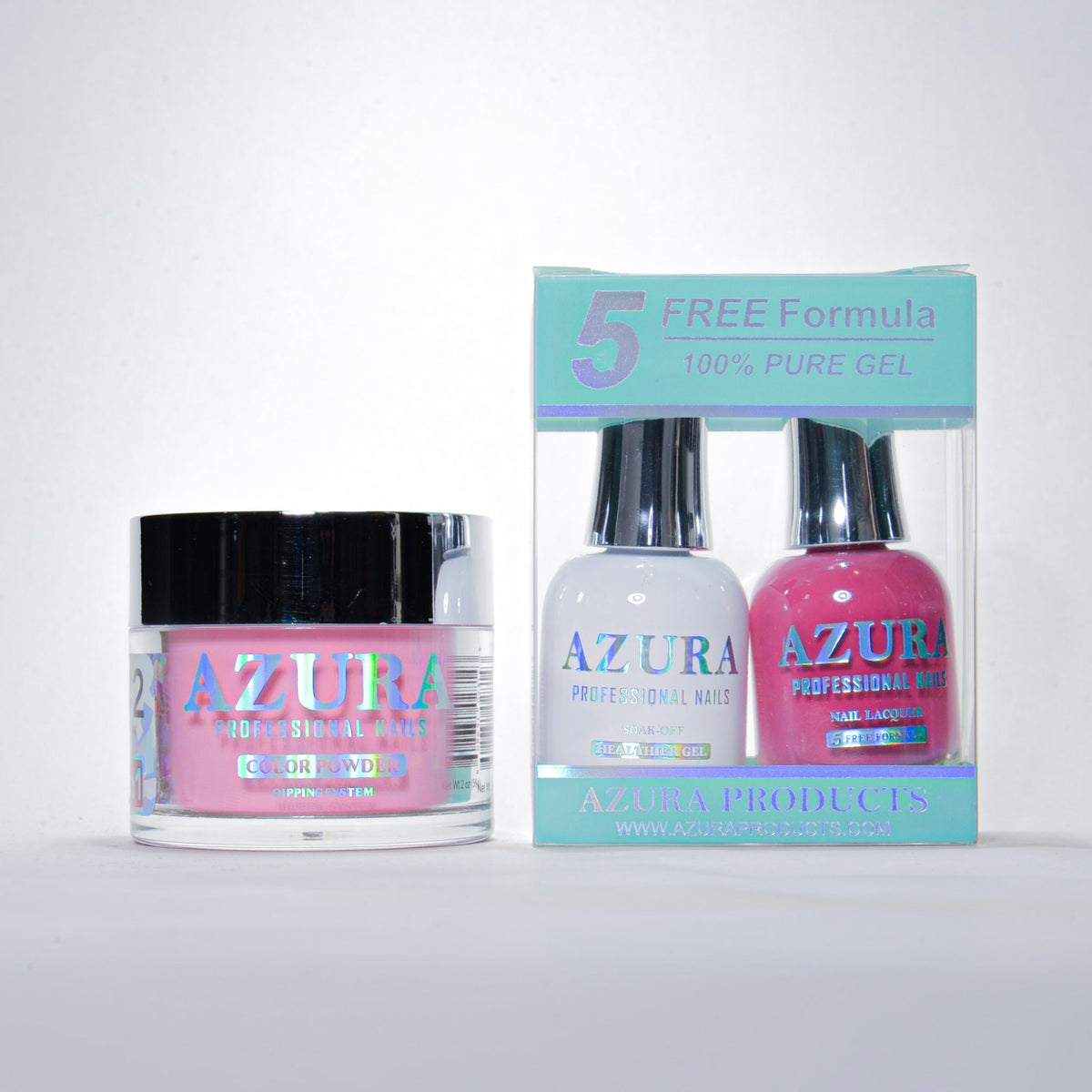 AZURA 3in1 - Gel Lacquer (0.5oz/15ml) & Dip Powder (2oz) - #142-simple-AZURA- Nail Supply American Gel Polish - Phuong Ni