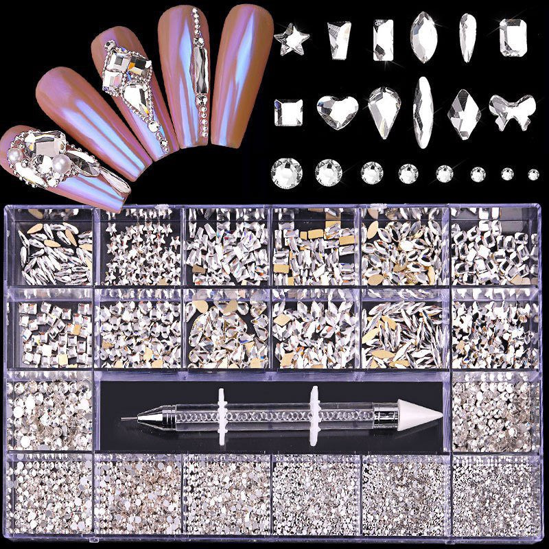 AZURA Crystal Rhinestones kit - Platium-AZURA- Nail Supply American Gel Polish - Phuong Ni