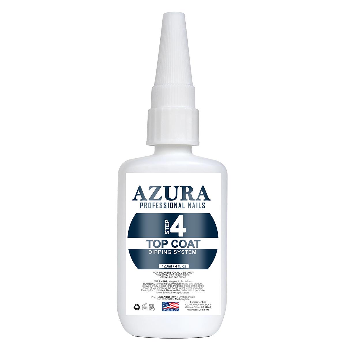 AZURA Dipping Essential - Top Dip - Refill (4oz/120ml) for Dipping Manicures-AZURA- Nail Supply American Gel Polish - Phuong Ni