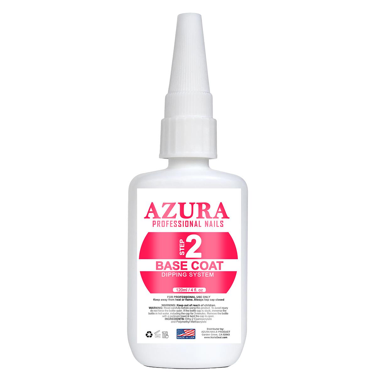 AZURA Liquid Dip Refill Size (4oz/120ml) Dipping Powder System Essential for Nail Art DIY, No Nail Lamp Needed-AZURA-Base Dip- Nail Supply American Gel Polish - Phuong Ni