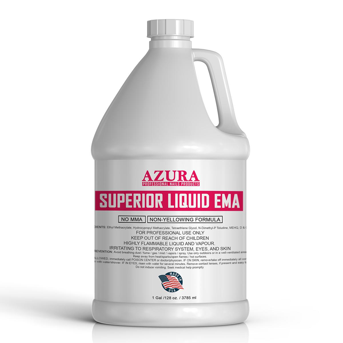 AZURA Liquid EMA - Monomer (1Gal) Professional Acrylic Nail Liquid for Acrylic Powder-AZURA- Nail Supply American Gel Polish - Phuong Ni