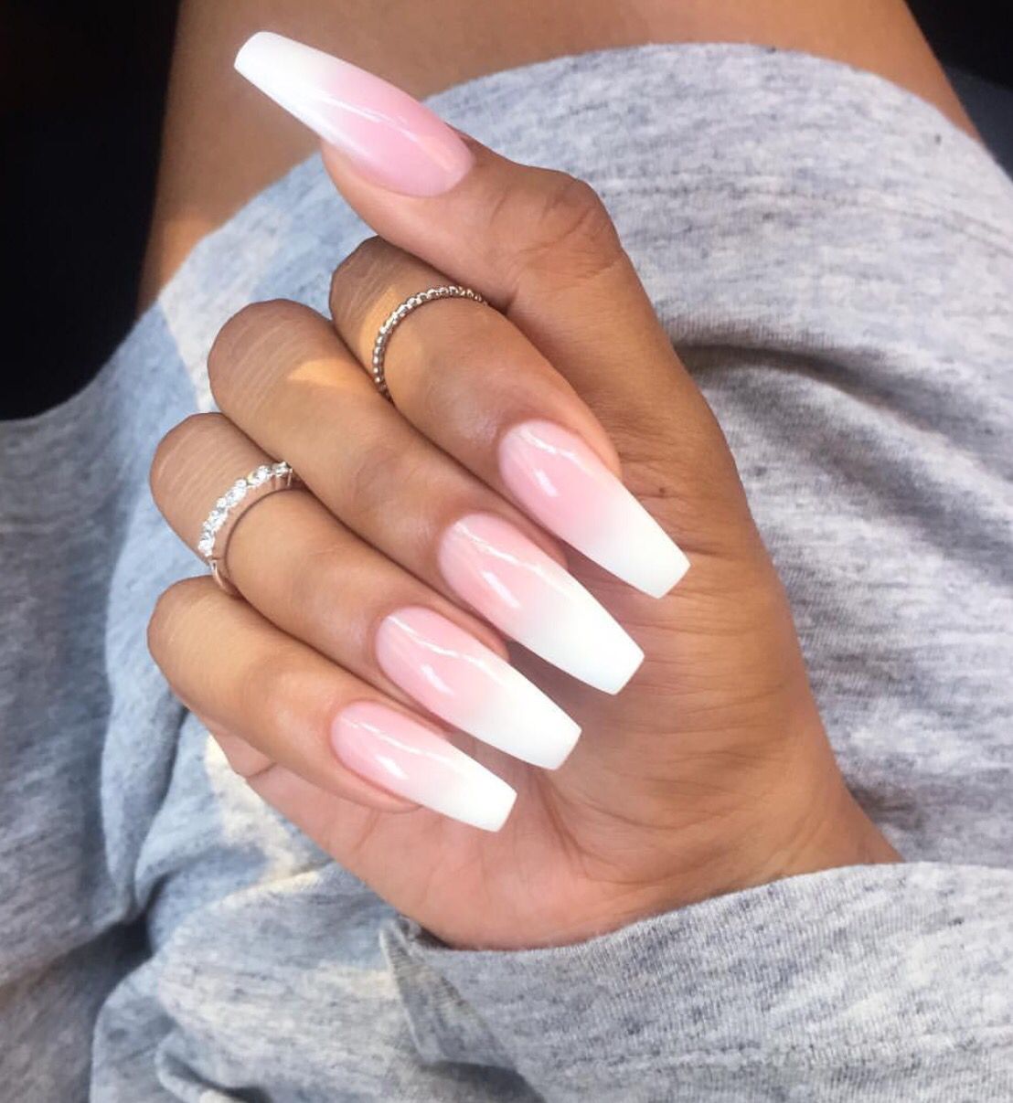 Layered Ombre Dip Powder Nails