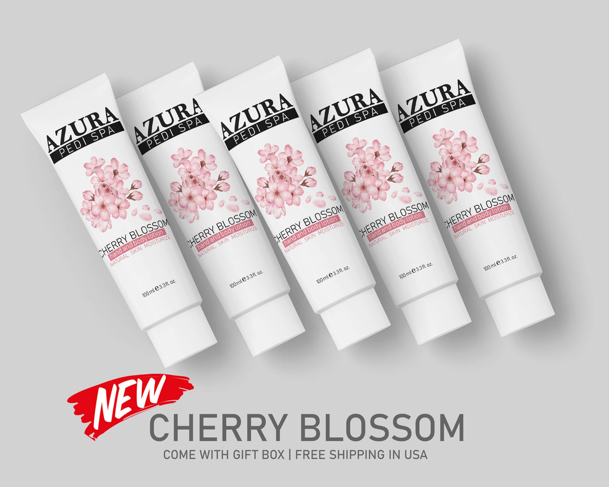 AZURA PediSpa Lotion - Cherry Blossom (3.3oz/100ml)-lotion-AZURA-1 pcs- Nail Supply American Gel Polish - Phuong Ni