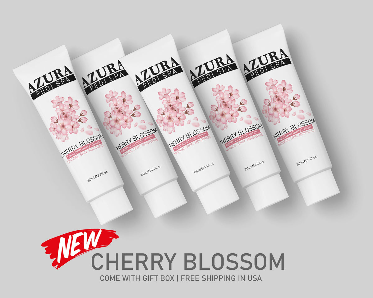 AZURA PediSpa Lotion - Cherry Blossom (3.3oz/100ml)-lotion-AZURA- Nail Supply American Gel Polish - Phuong Ni