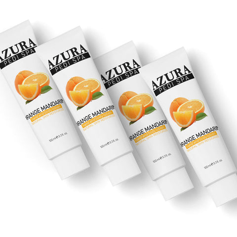 AZURA PediSpa Lotion - Mix 5 Flavors (Olive, Lavender, Orange Mandarin, Warm Kiss, Avocado) - (3.3oz/100ml) - (1box/60pcs)-lotion-AZURA- Nail Supply American Gel Polish - Phuong Ni