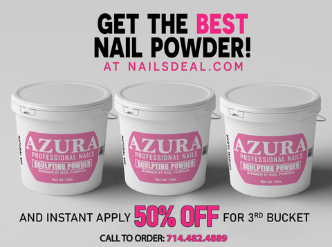AZURA Sculpting Powder (5lbs) - (Natural Mix / Crystal Clear / Ombre White)-powder-Nails Deal & Beauty Supply- Nail Supply American Gel Polish - Phuong Ni