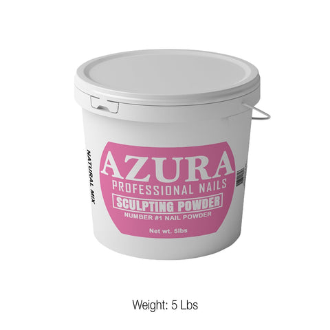 AZURA Sculpting Powder (5lbs) - (Natural Mix / Crystal Clear / Ombre White)-powder-Nails Deal & Beauty Supply-NATURAL MIX- Nail Supply American Gel Polish - Phuong Ni