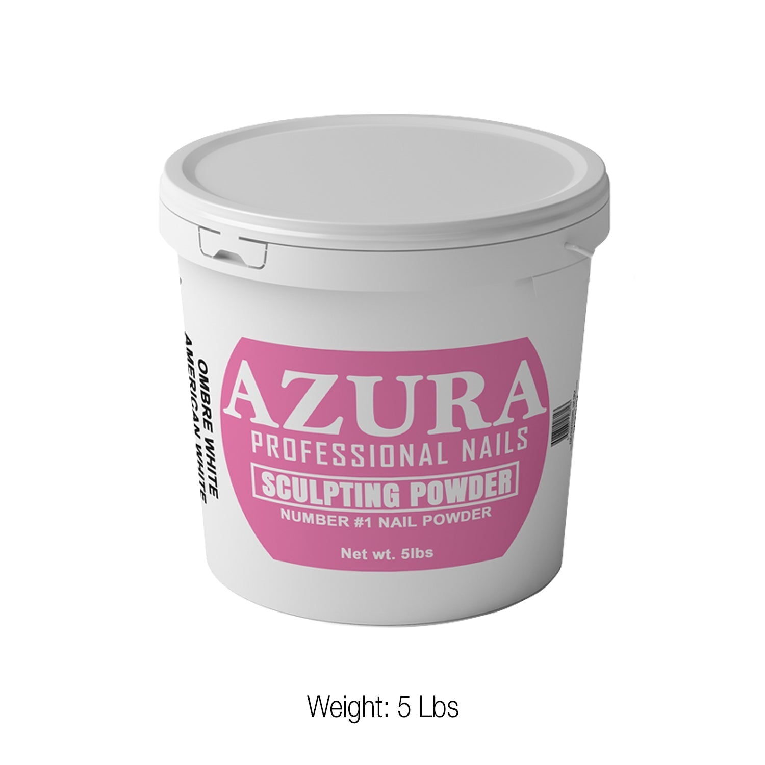 AZURA Sculpting Powder (5lbs) - (Natural Mix / Crystal Clear / Ombre White)-powder-Nails Deal & Beauty Supply-OMBRE WHITE- Nail Supply American Gel Polish - Phuong Ni