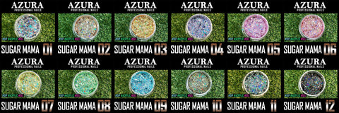 AZURA - Sugar Mama (2oz) - 02 (Sparkle & Holographic)-Glitter-AZURA- Nail Supply American Gel Polish - Phuong Ni