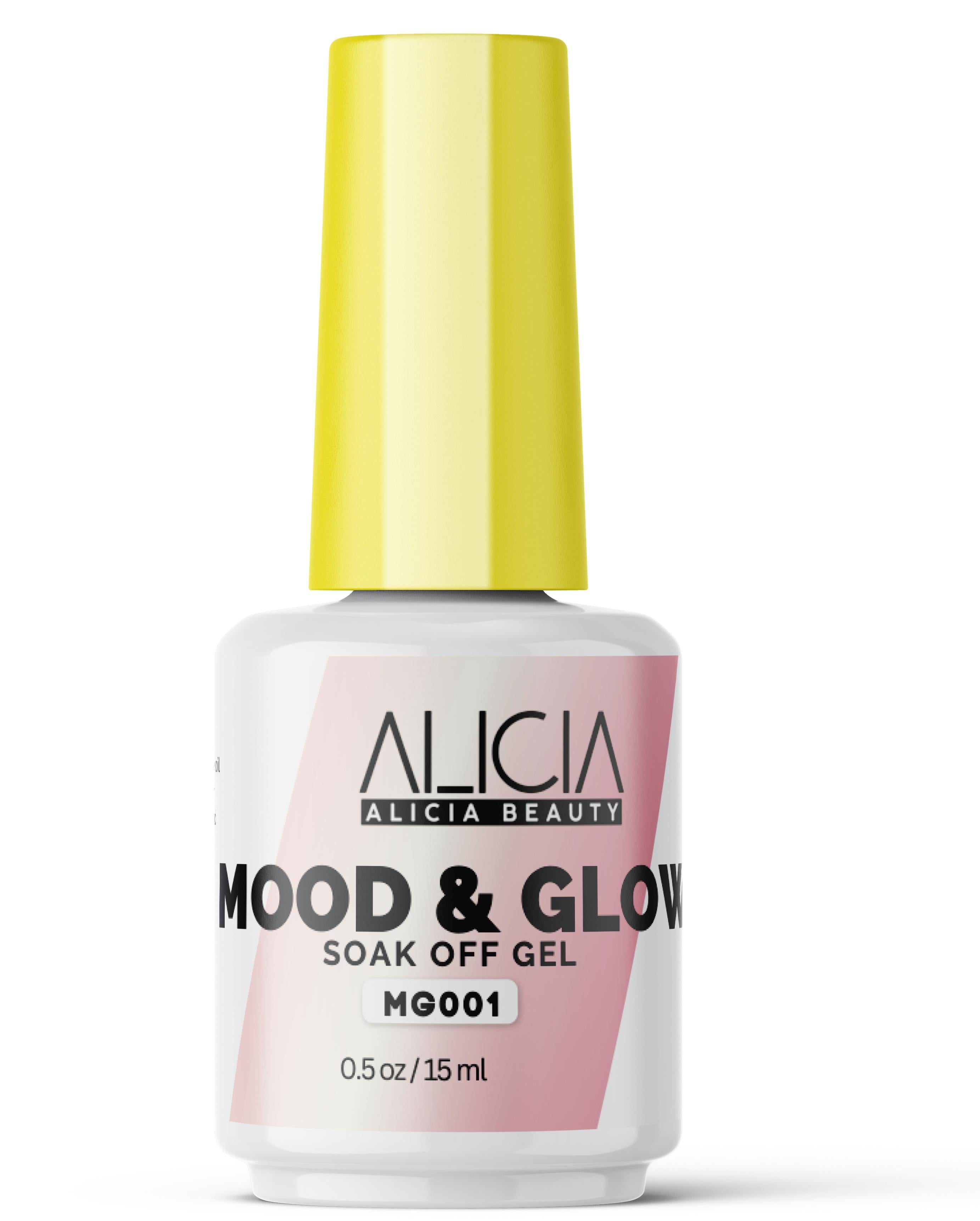 Alicia Beauty - Glow & Mood Soak Off Gel - MG001 (0.5oz/15ml)-GEL POLISH SOAK-OFF-ALICIA BEAUTY- Nail Supply American Gel Polish - Phuong Ni