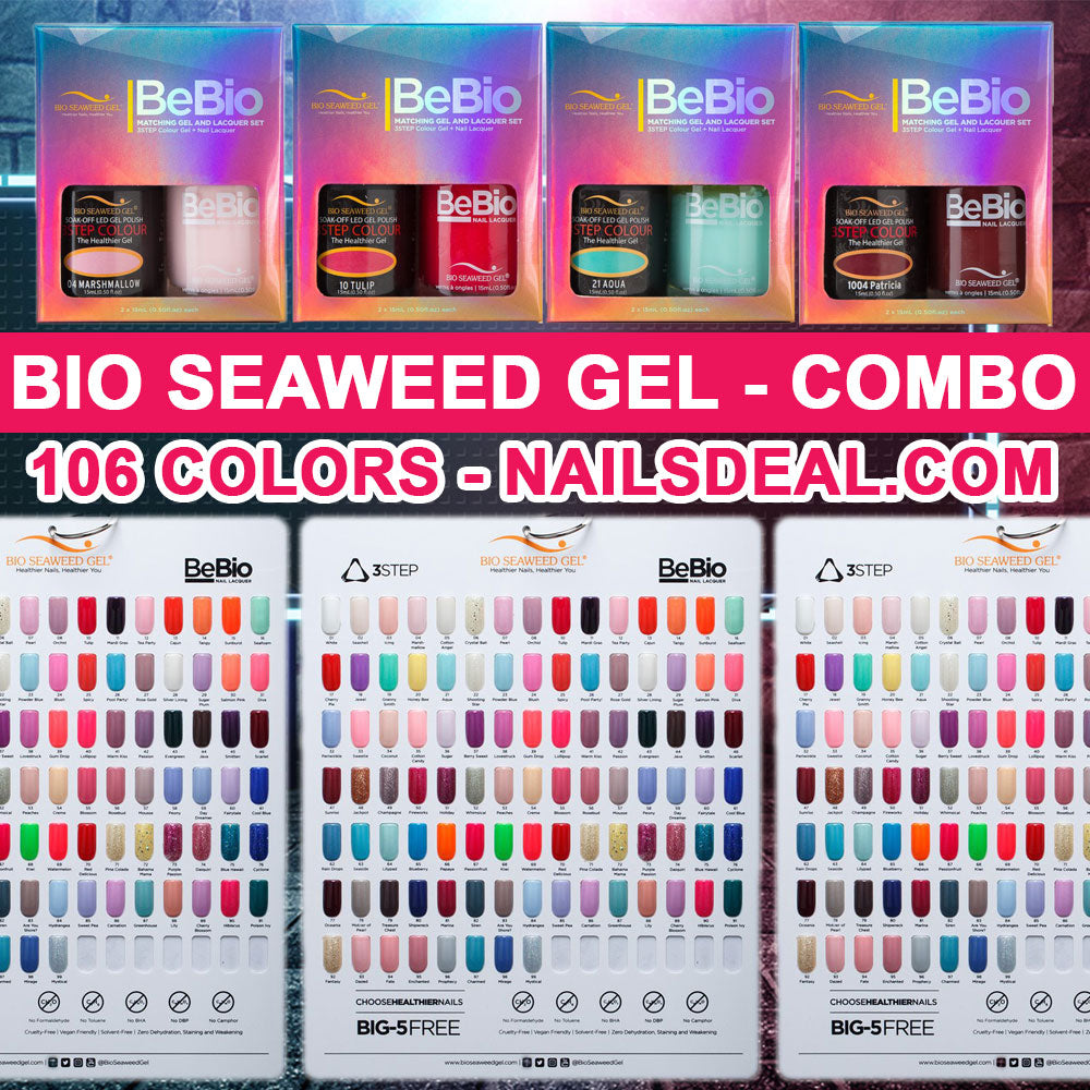 Bio Seaweed Gel Combo - (1 to 106) - Free color chart panel-gel-Nails Deal- Nail Supply American Gel Polish - Phuong Ni