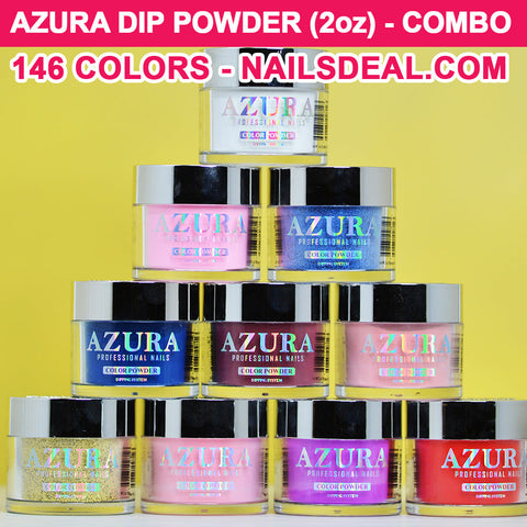 COMBO - AZURA Dip Powder (2oz) - COMBO - Free color chart-dip-Nails Deal- Nail Supply American Gel Polish - Phuong Ni