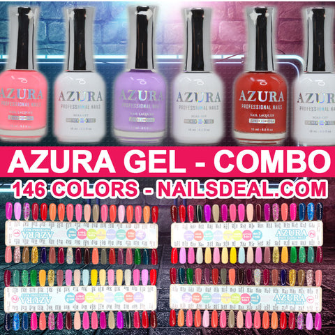 COMBO - AZURA Gel Combo - (1 to 146) - Free color chart-gel-Nails Deal- Nail Supply American Gel Polish - Phuong Ni