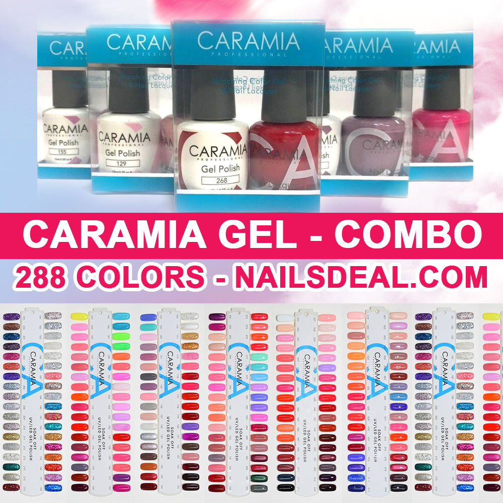 COMBO - Caramia Gel Duo Combo - (1 to 288) - Free Color Chart-gel-Nails Deal- Nail Supply American Gel Polish - Phuong Ni