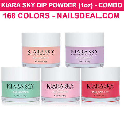 COMBO - KIARA SKY Dip Powder (1oz) - 168 colors-dip-Nails Deal- Nail Supply American Gel Polish - Phuong Ni