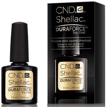 Cnd Shellac - Top Coat Dura Force (Small) 0.25Oz-CND TOP & BASE-Nails Deal & Beauty Supply- Nail Supply American Gel Polish - Phuong Ni