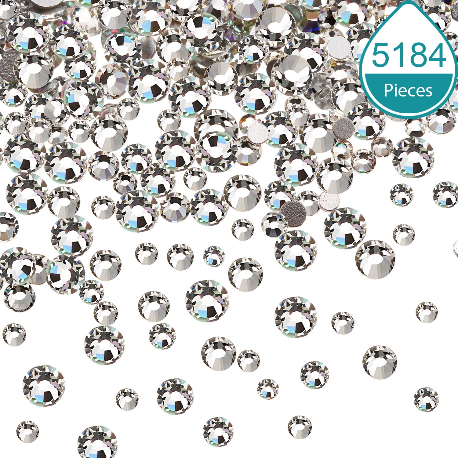 Crystal AB, Mixed All Size by packs (3,456pcs)-JAYDEN- Nail Supply American Gel Polish - Phuong Ni