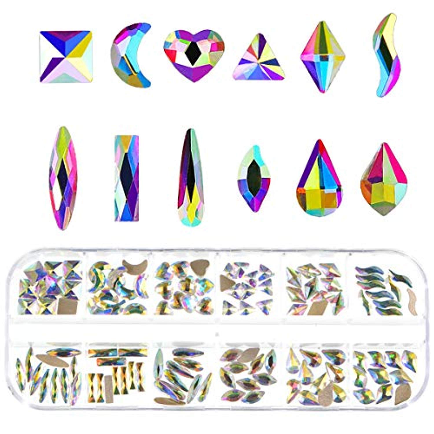 Crystal Rhinestones for 3D Nail Art (120pcs)-Jayden-Crystal AB Mixed 120pcs- Nail Supply American Gel Polish - Phuong Ni