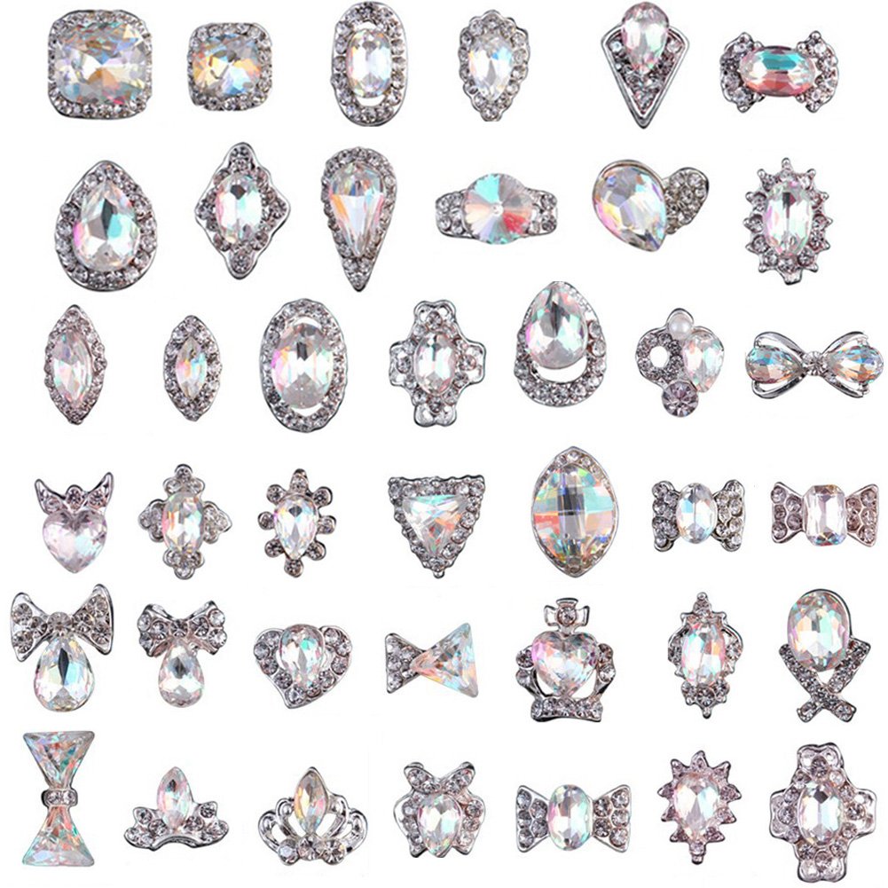 Crystals Nail Art Rhinestones (48pcs)-JAYDEN- Nail Supply American Gel Polish - Phuong Ni