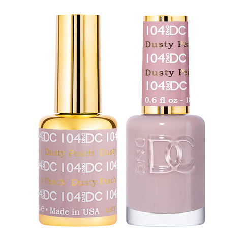 DC Gel Duo - Dusty Peach - 104-DC- Nail Supply American Gel Polish - Phuong Ni