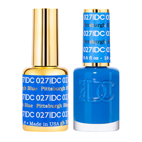 DC Gel Duo - Pittsburgh Blue - 027-DC- Nail Supply American Gel Polish - Phuong Ni