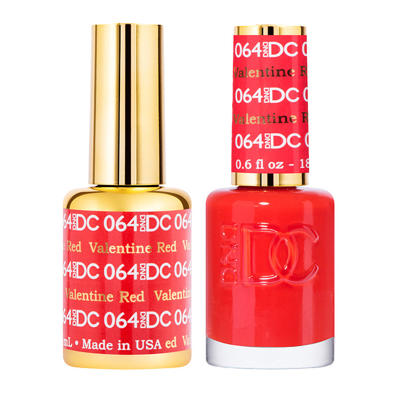 DC Gel Duo - Valentine Red - 064-DC- Nail Supply American Gel Polish - Phuong Ni