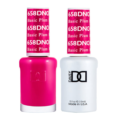 DND Gel Duo - Basic Plum - 658-DND- Nail Supply American Gel Polish - Phuong Ni