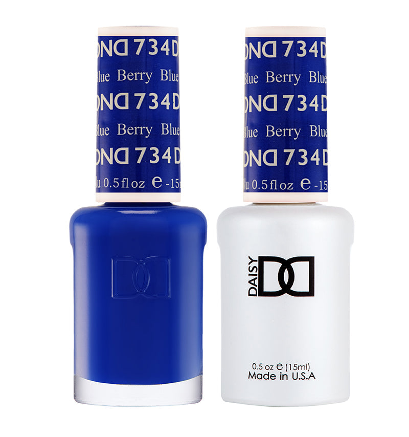 DND Gel Duo - Berry Blue - 734-DND- Nail Supply American Gel Polish - Phuong Ni