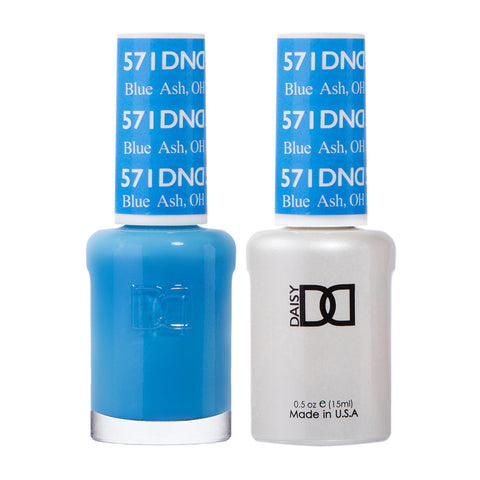 DND Gel Duo - Blue Ash - 571-DND- Nail Supply American Gel Polish - Phuong Ni