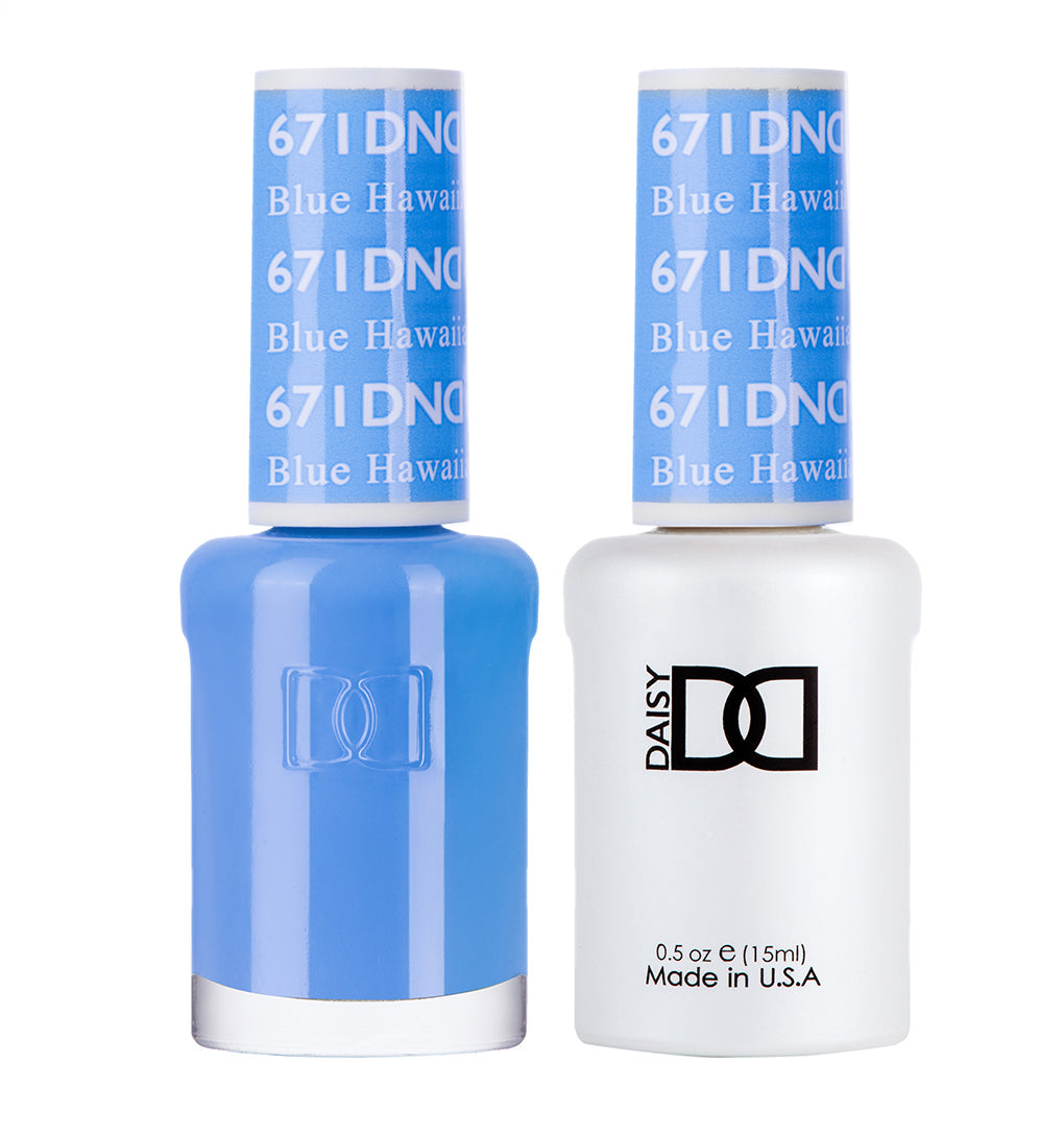 DND Gel Duo - Blue Hawaiian - 671-DND- Nail Supply American Gel Polish - Phuong Ni
