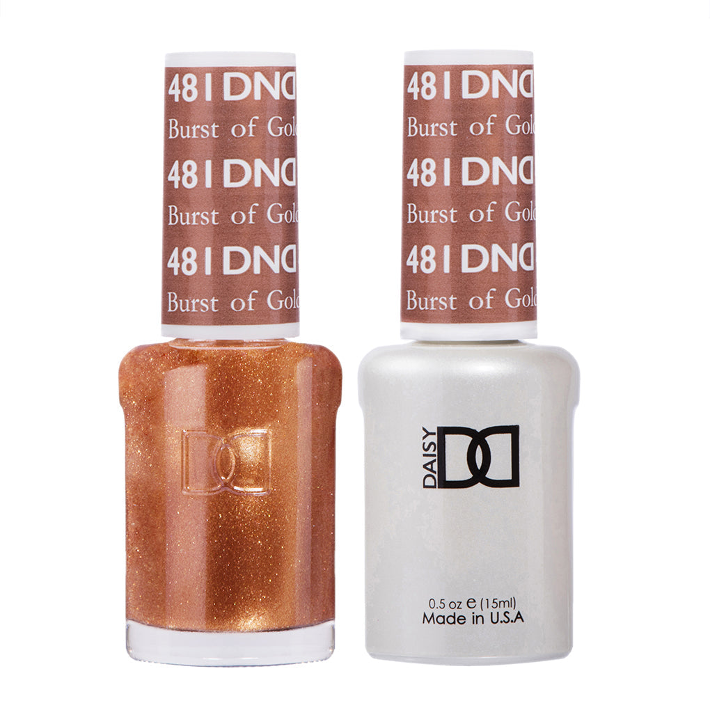 DND Gel Duo - Burst of Gold - 481-DND- Nail Supply American Gel Polish - Phuong Ni