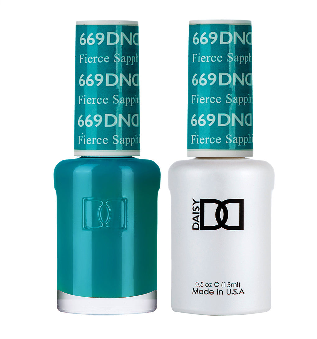 DND Gel Duo - Fierce Sapphire - 669-DND- Nail Supply American Gel Polish - Phuong Ni