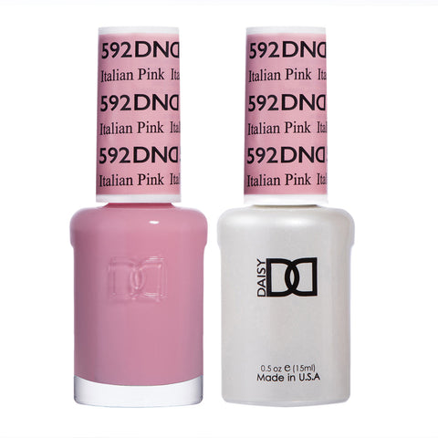DND Gel Duo - Italian Pink - 592-DND- Nail Supply American Gel Polish - Phuong Ni