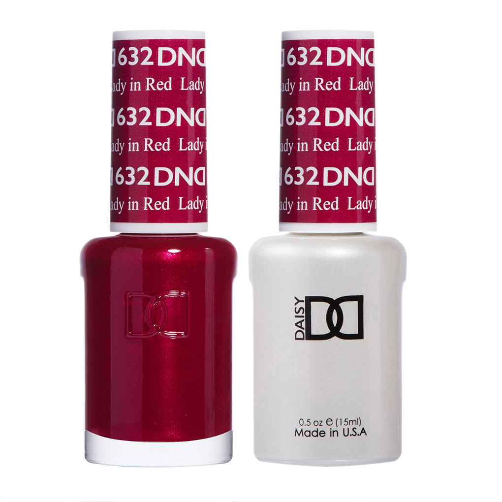 DND Gel Duo - Lady In Red - 632-DND- Nail Supply American Gel Polish - Phuong Ni