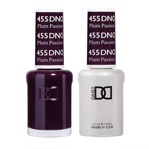 DND Gel Duo - Plum Passion - 455-DND- Nail Supply American Gel Polish - Phuong Ni