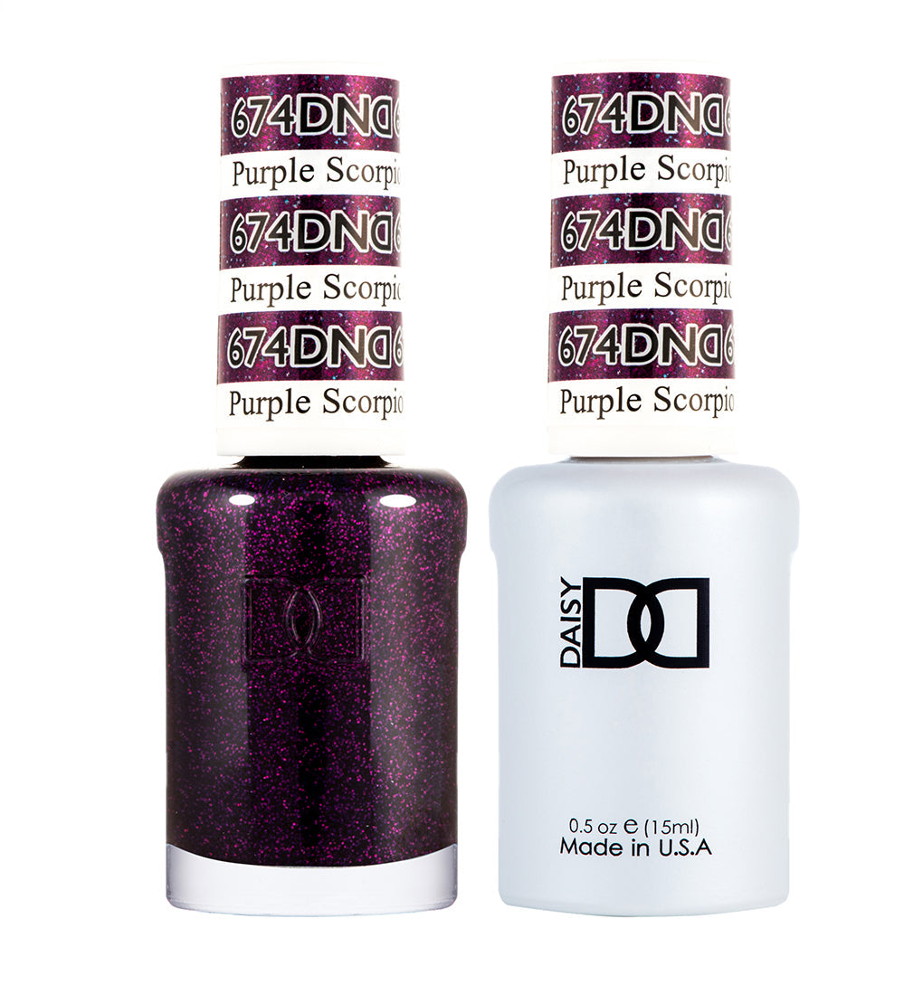 DND Gel Duo - Purple Scorpio - 674-DND- Nail Supply American Gel Polish - Phuong Ni