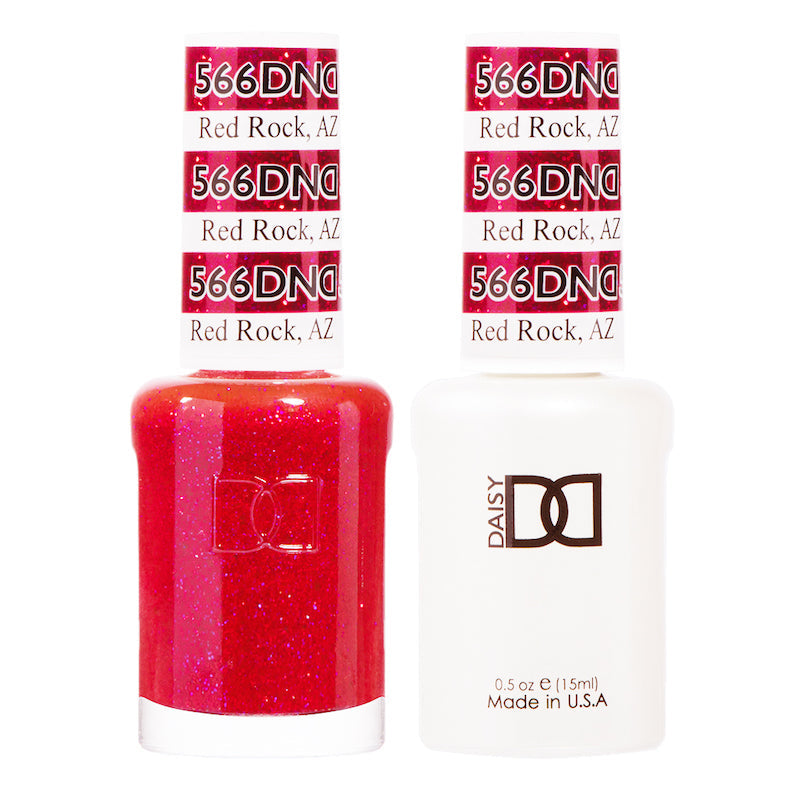 DND Gel Duo - Red Rock - 566-DND- Nail Supply American Gel Polish - Phuong Ni