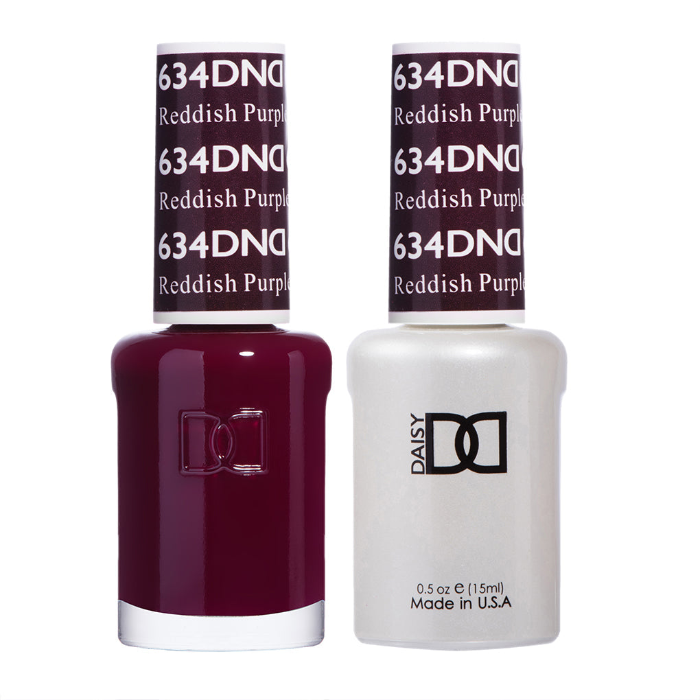 DND Gel Duo - Reddish Purple - 634-DND- Nail Supply American Gel Polish - Phuong Ni