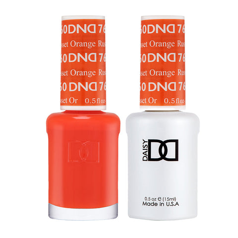 DND Gel Duo - Russet Orange - 760-DND- Nail Supply American Gel Polish - Phuong Ni