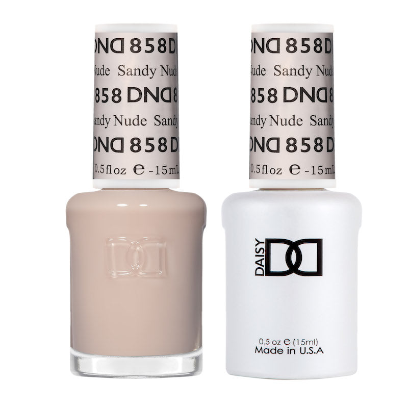 DND Gel Duo - Sandy Nude - 858-DND- Nail Supply American Gel Polish - Phuong Ni